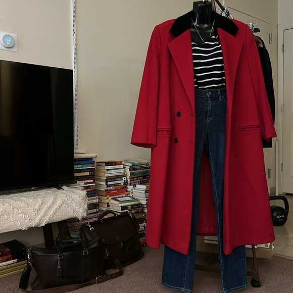 Vintage Bert Newman Red Wool CoatMade In USA